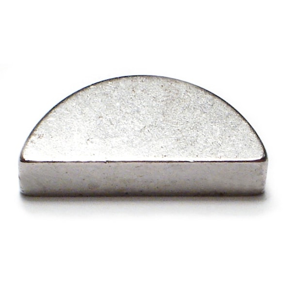 Midwest Fastener Woodruff Key, 4 x 11 mm Key Size, Steel Zinc, 3 PK 32344 - main